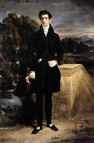 Eugene Delacroix Portrat des Baron Schwiter France oil painting art
